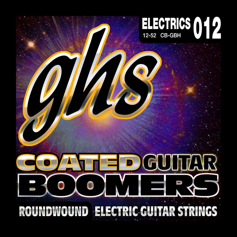GHS Strings Coated Boomers, Nickel-Plated Electric Guitar Strings, Heavy (12-52) (CB-GBH) - Image 1